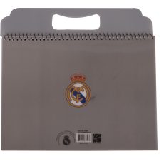 ريال مدريد دفتر رسم - بلاستيك – مثالي للملاحظات المدرسية وكتابة اليوميات والرسم وأعمال المكتب - طقم من 12 قطعة