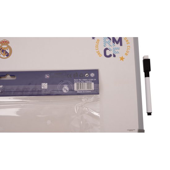 ريال مدريد لوحة بيضاء – مثالي للملاحظات والتخطيط والتدريس في المنزل أو المدرسة أو المكتب - طقم من 12 قطعة