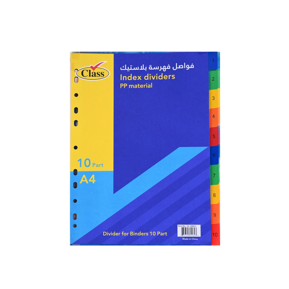 كلاس طقم ألوان رسم - بلاستيك – مثالي للتلوين والرسم والأعمال اليدوية في المدرسة أو المنزل - طقم من 10 قطعة