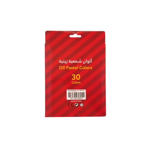 كلاس طقم ألوان زيتية شمعية – مثالي للاستخدام اليومي في المدرسة أو المنزل أو المكتب - طقم من 24 قطعة
