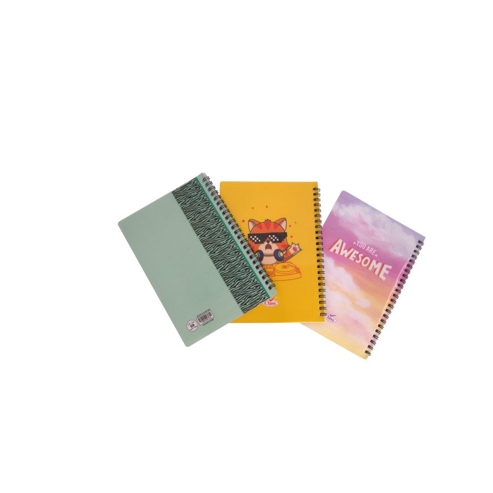 كلاس دفتر - 60 ورقة – مثالي للملاحظات المدرسية وكتابة اليوميات والرسم وأعمال المكتب - طقم من 48 قطعة
