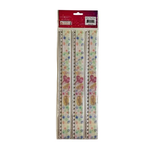 الاميرات مسطرة 30cm – مثالي لأعمال المكتب والمشاريع المدرسية ومهام المكتب اليومية - طقم من 12 قطعة