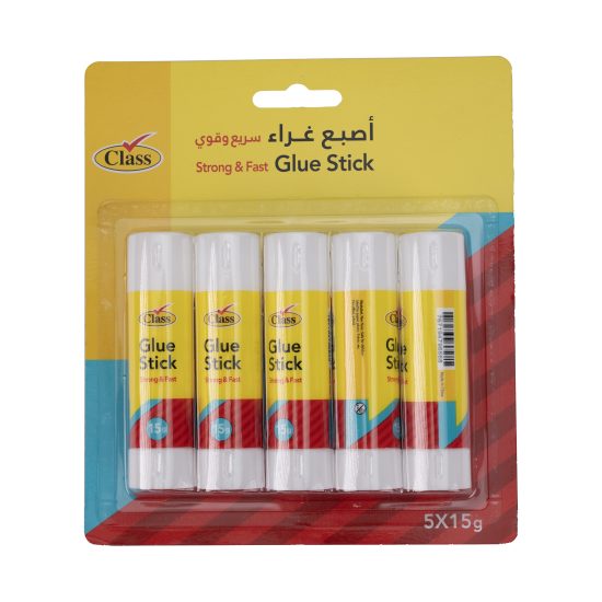كلاس صمغ عصا – مثالي للتغليف والأعمال اليدوية ومهام المكتب أو المدرسة اليومية - طقم من 12 قطعة