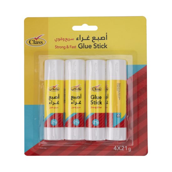 كلاس صمغ عصا – مثالي للتغليف والأعمال اليدوية ومهام المكتب أو المدرسة اليومية - طقم من 12 قطعة