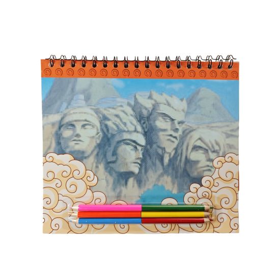 ناروتو دفتر رسم – مثالي للملاحظات المدرسية وكتابة اليوميات والرسم وأعمال المكتب - طقم من 12 قطعة