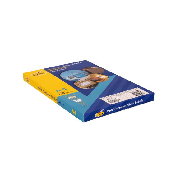 كلاس ليبل لاصق - 105×24 سم – مثالي للتغليف والأعمال اليدوية ومهام المكتب أو المدرسة اليومية - طقم من 100 قطعة