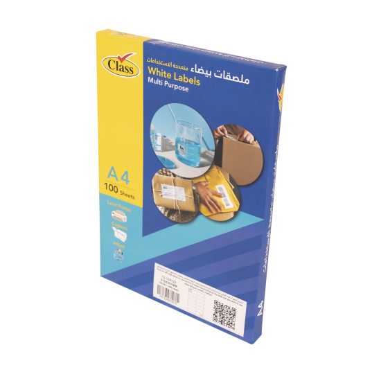 كلاس ليبل لاصق - 105×42.4 سم – مثالي للتغليف والأعمال اليدوية ومهام المكتب أو المدرسة اليومية - طقم من 100 قطعة كلاس ليبل لاصق - 105×42.4 سم – مثالي للتغليف والأعمال اليدوية ومهام المكتب أو المدرسة اليومية - طقم من 100 قطعة