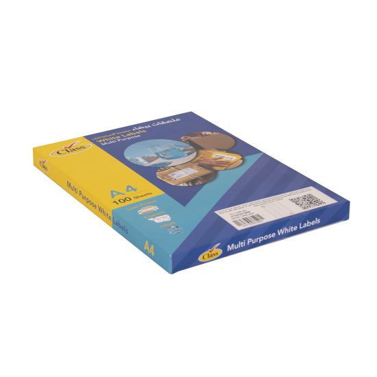 كلاس ليبل لاصق - 70×37 سم – مثالي للتغليف والأعمال اليدوية ومهام المكتب أو المدرسة اليومية - طقم من 100 قطعة