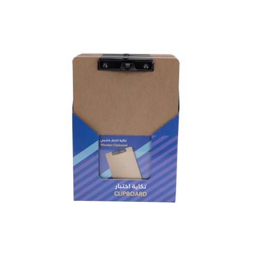 كلاس لوحة كليب بورد - خشب – مثالي لتنظيم المستندات في المدرسة أو المنزل أو المكتب - طقم من 12 قطعة