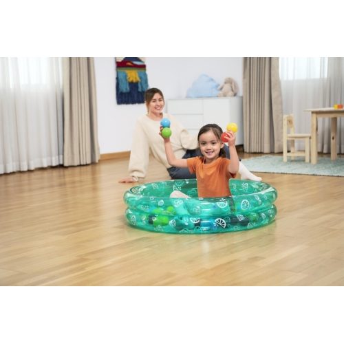 بست واي مسبح أطفال 20cm - أخضر – مثالي لأيام المسبح واللعب في الحديقة والمرح العائلي في الهواء الطلق
