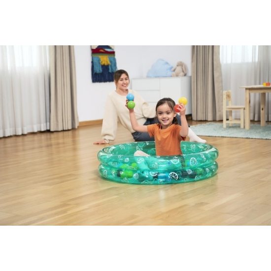 بست واي مسبح أطفال 20cm - أخضر – مثالي لأيام المسبح واللعب في الحديقة والمرح العائلي في الهواء الطلق