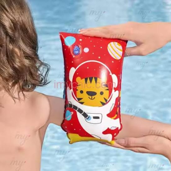بست واي مسبح أطفال 15cm - أحمر – مثالي لأيام المسبح واللعب في الحديقة والمرح العائلي في الهواء الطلق